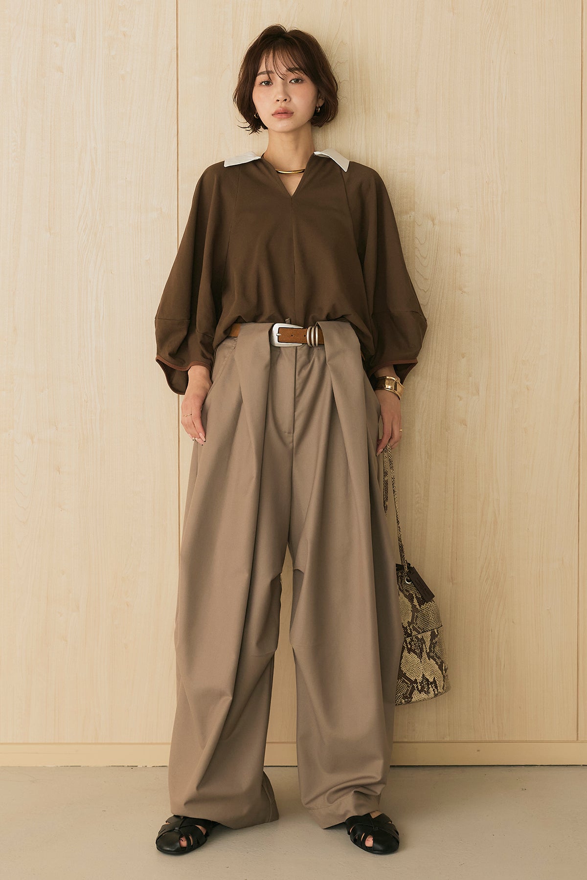 ESICA エシカ　同型　異素材切替ZIPブルゾン　トープ BEST SELLER ITEMS – ESICA