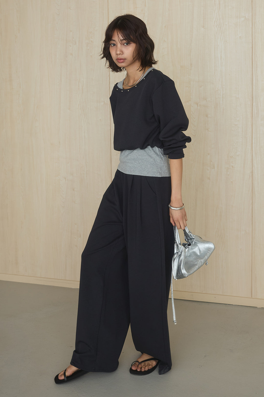 [SET]レイヤード見えスウェットSETUP