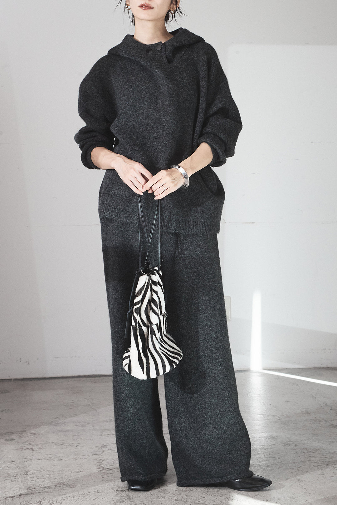 [SET]ハイネックニットフーディーSETUP