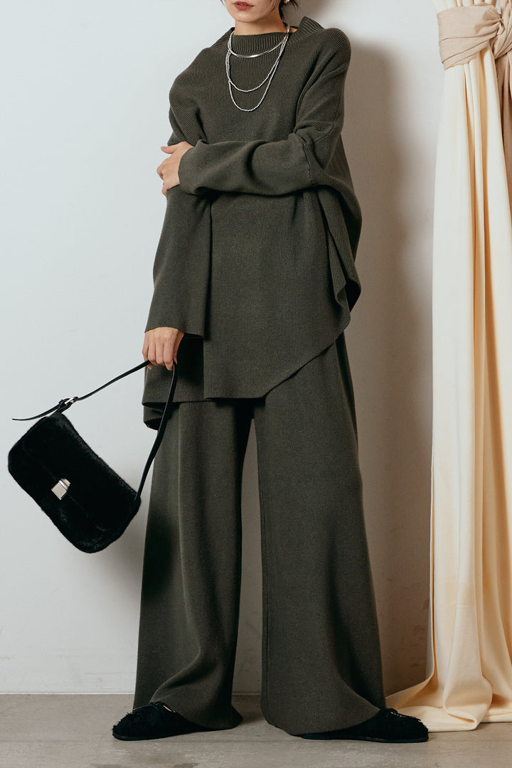 [SET]ポンチョシルエットニットSETUP