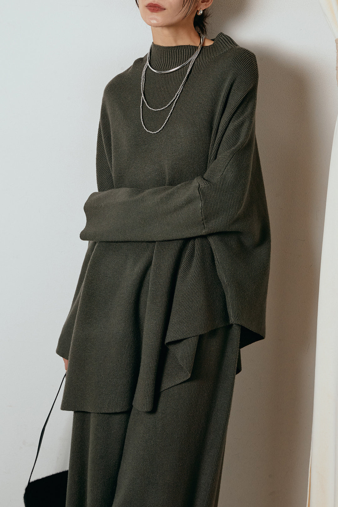 [SET]ポンチョシルエットニットSETUP