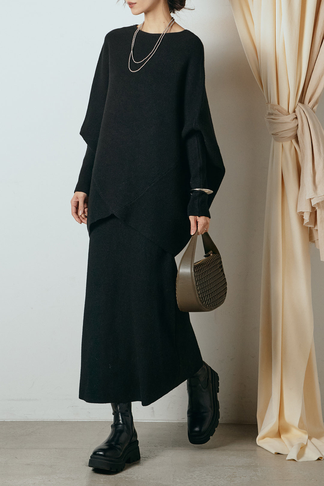 [SET]ドルマンニットスカートSETUP