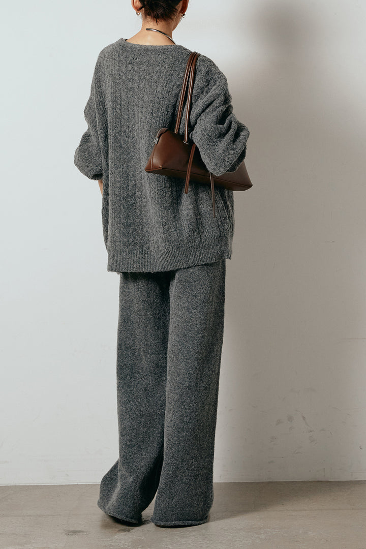 [SET]3ピースフロントボタンニットSETUP