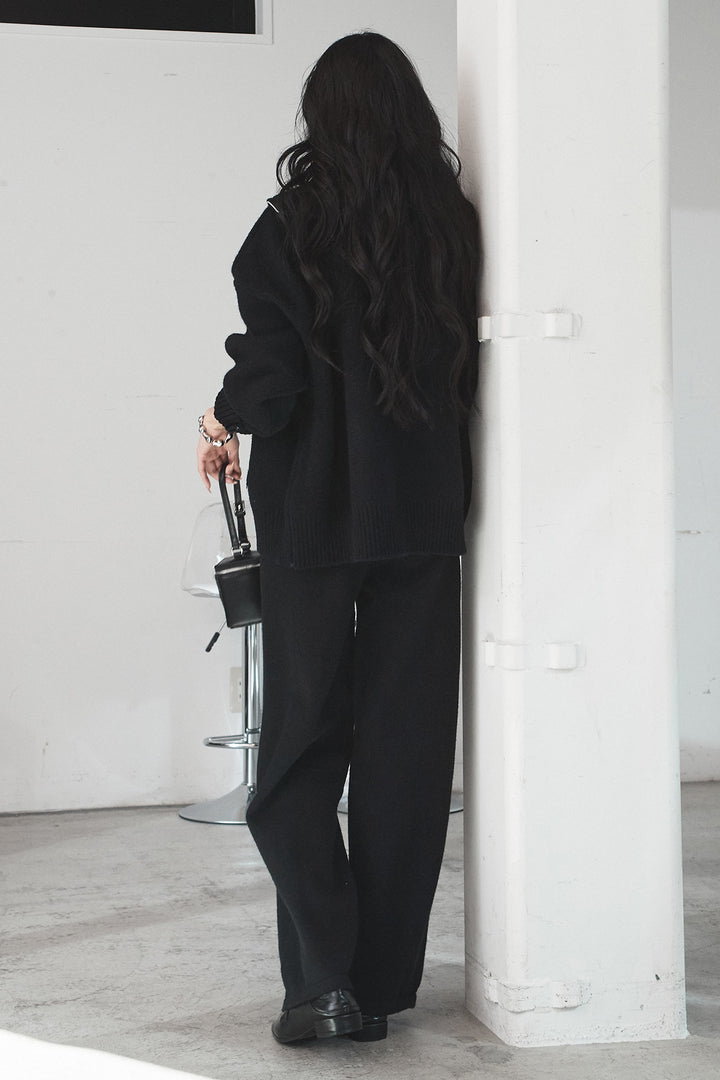 【着回しセット】[SET]ビッグカラーダブルジップニットSETUP+ビッグカラーダブルジップニットSETUP(2set)