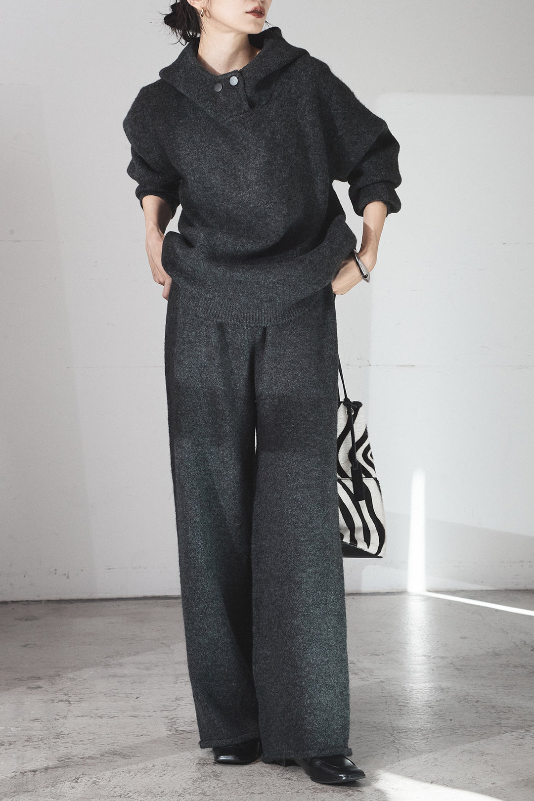 [SET]ハイネックニットフーディーSETUP