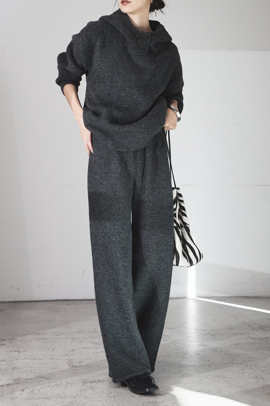 [SET]ハイネックニットフーディーSETUP