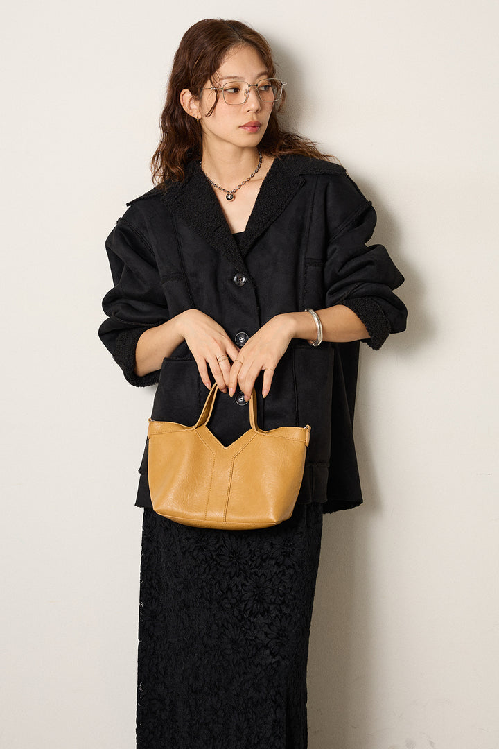 [SET]エコムートンカバーオール+花柄刺繍ベロアフレアスカート(2set)