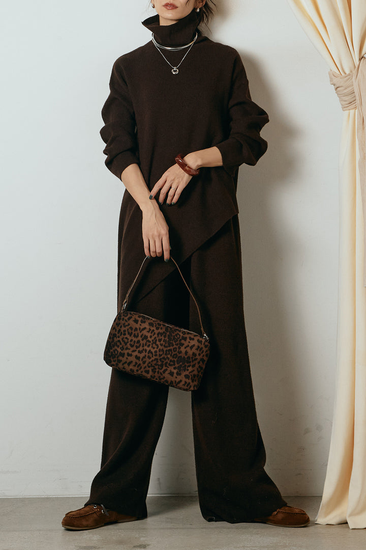 [SET]裾アシンメトリーニットSETUP