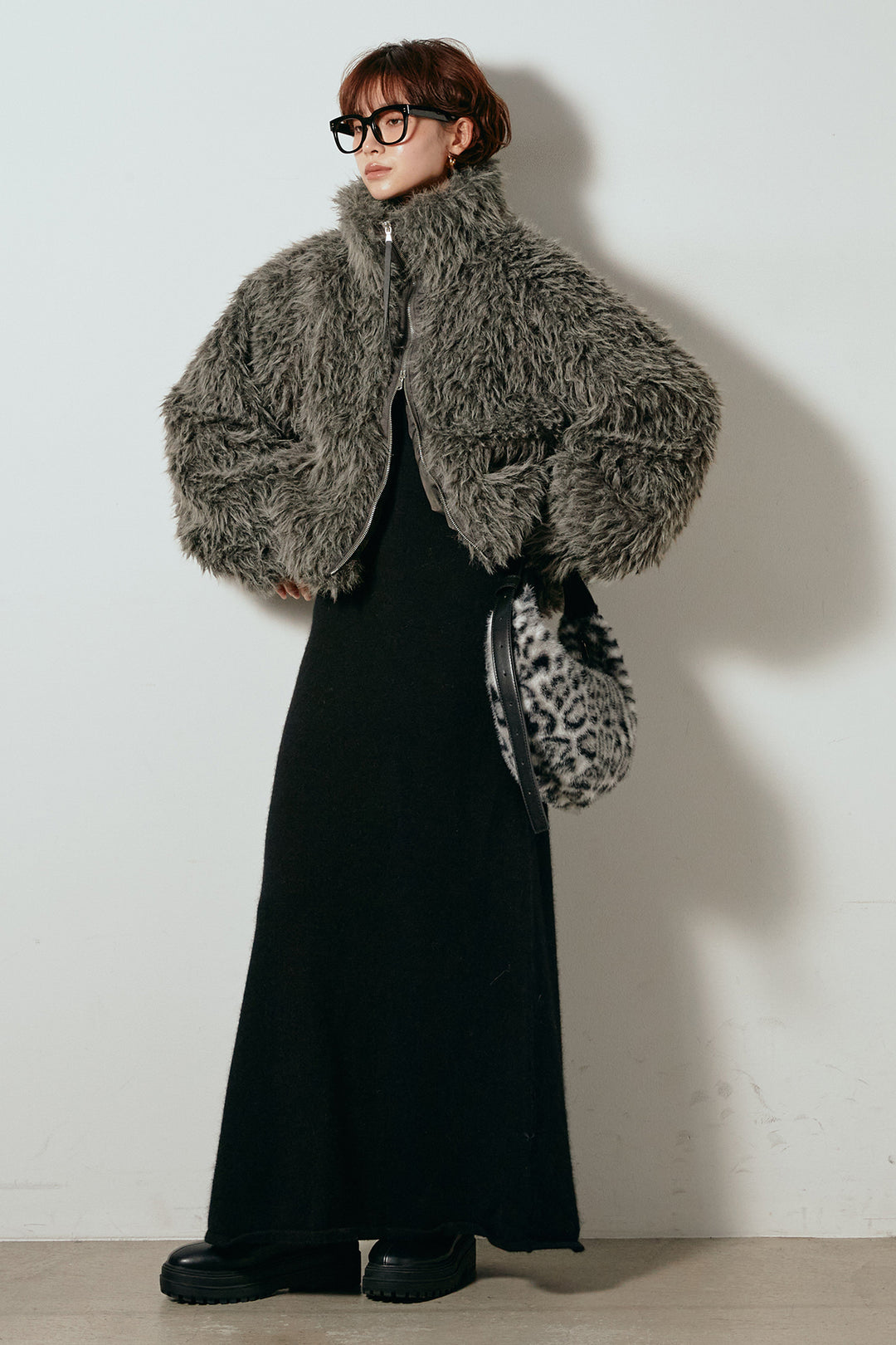 【着回しセット】[SET]ミックスシープファースタンドブルゾン+ミックスシープファースタンドブルゾン(2set)