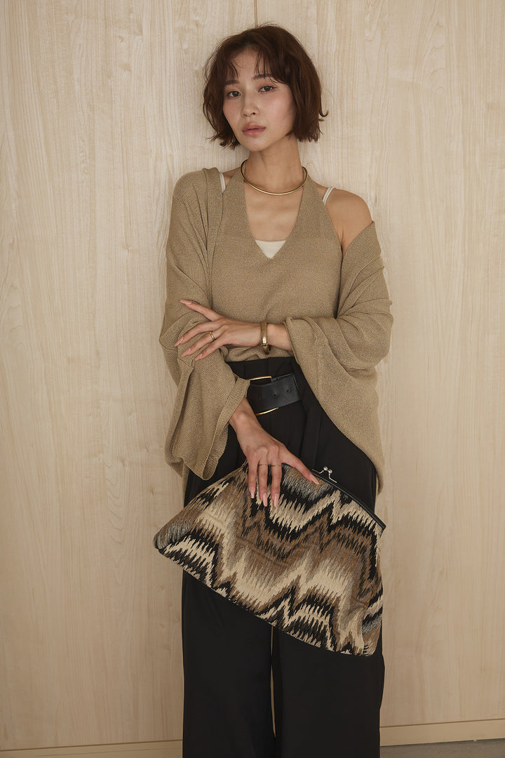 [SET]オーバードルマンカーディガン+ホルターネックインナー(2set)