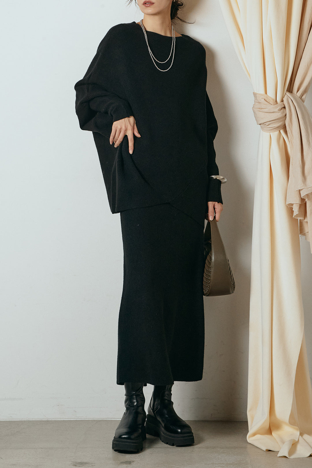 [SET]ドルマンニットスカートSETUP