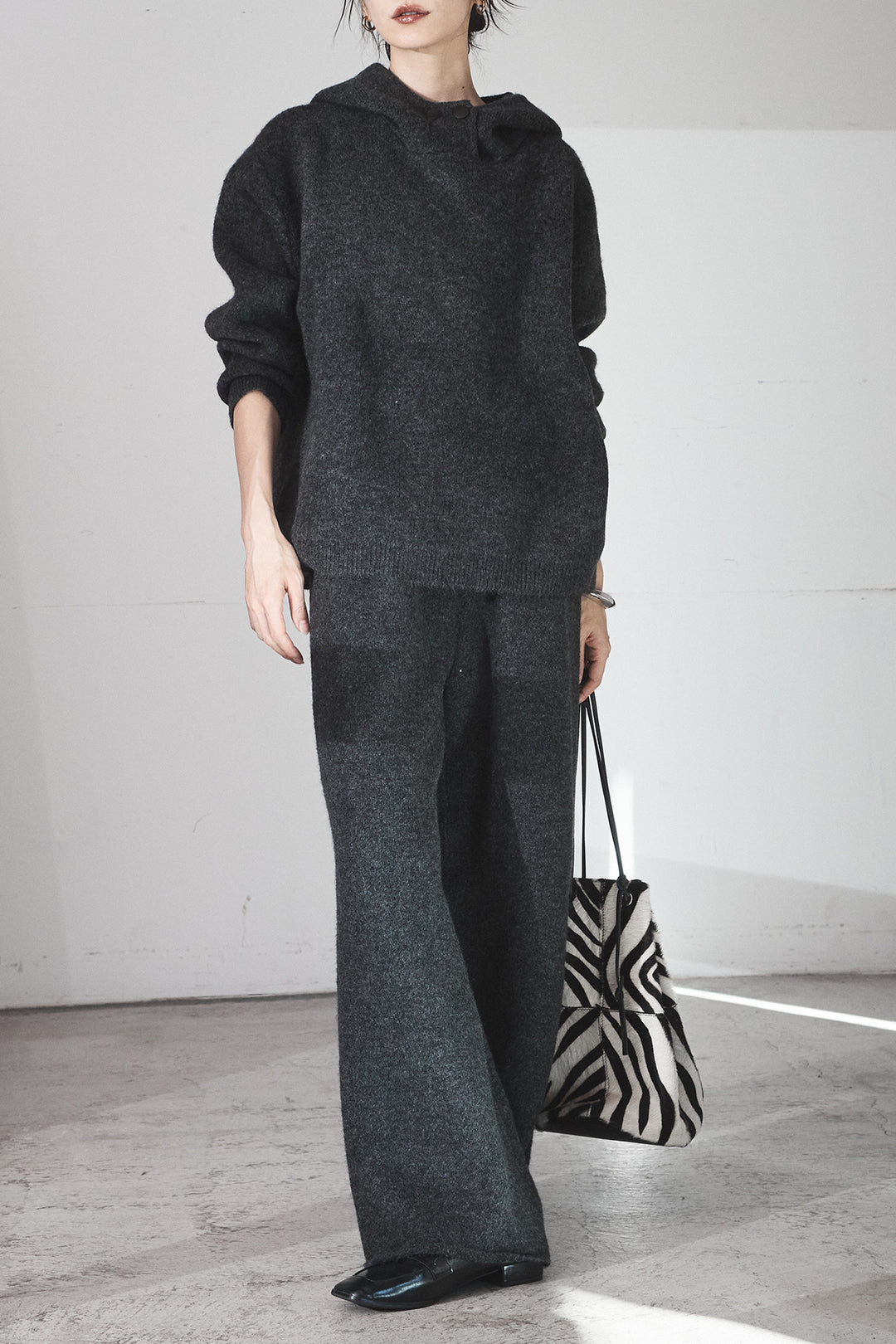 [SET]ハイネックニットフーディーSETUP