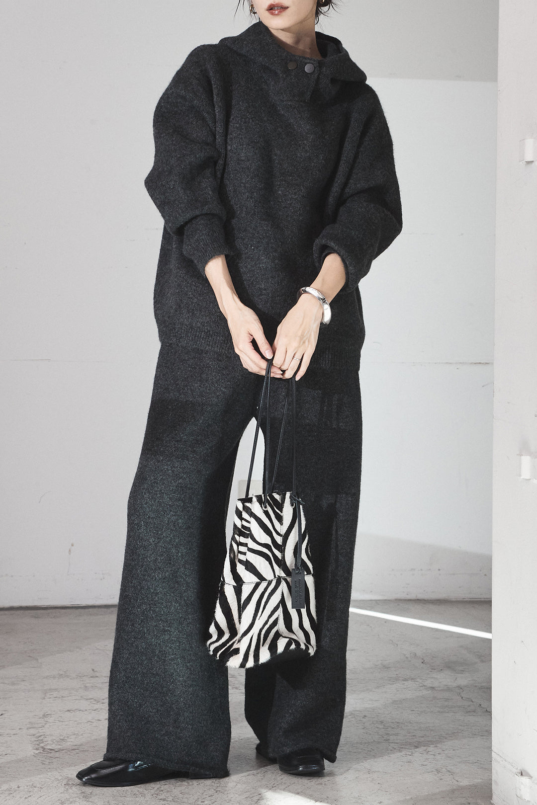 [SET]ハイネックニットフーディーSETUP