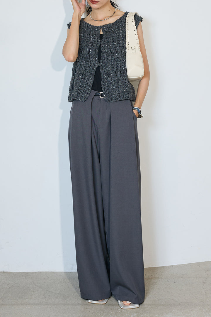 【即納】ネップハンドロービングニットベスト