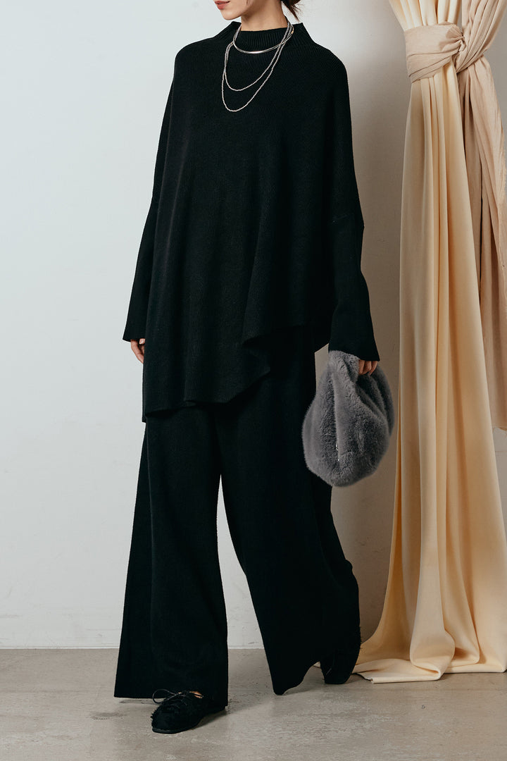 [SET]ポンチョシルエットニットSETUP