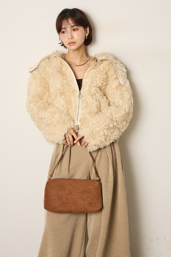 ビッグカラープードルボアアウター