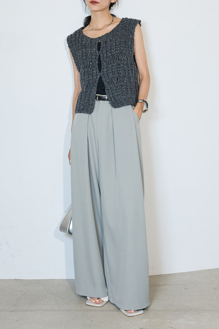 【即納】ネップハンドロービングニットベスト