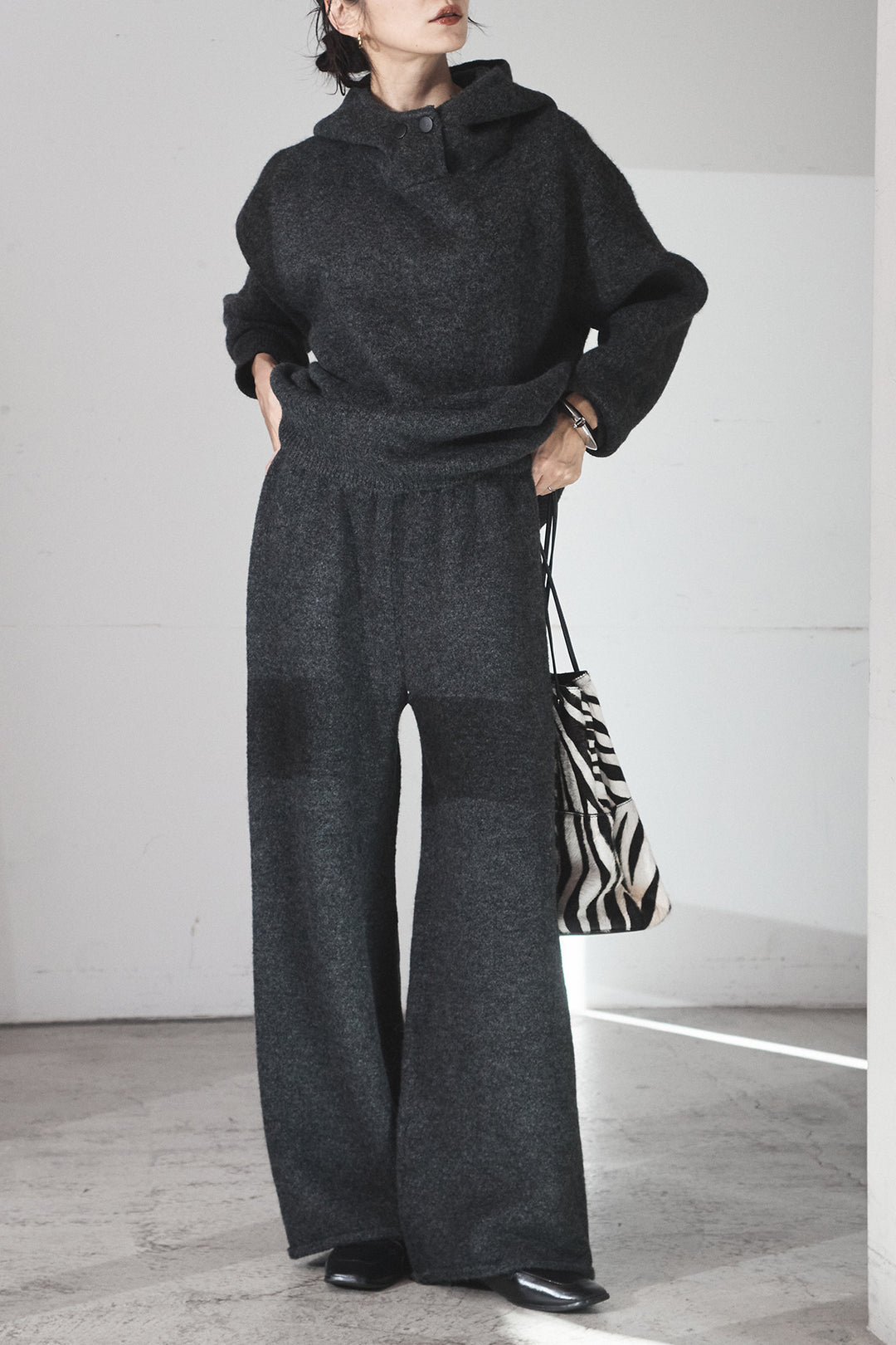 [SET]ハイネックニットフーディーSETUP