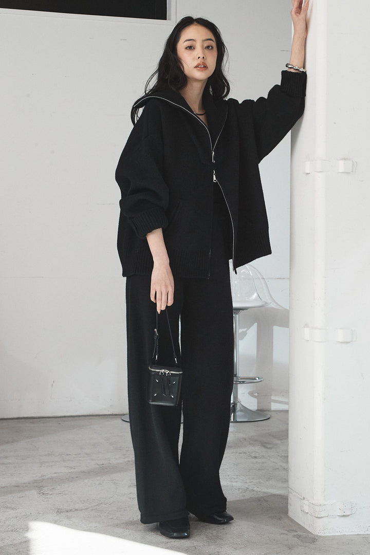 [SET]ビッグカラーダブルジップニットSETUP