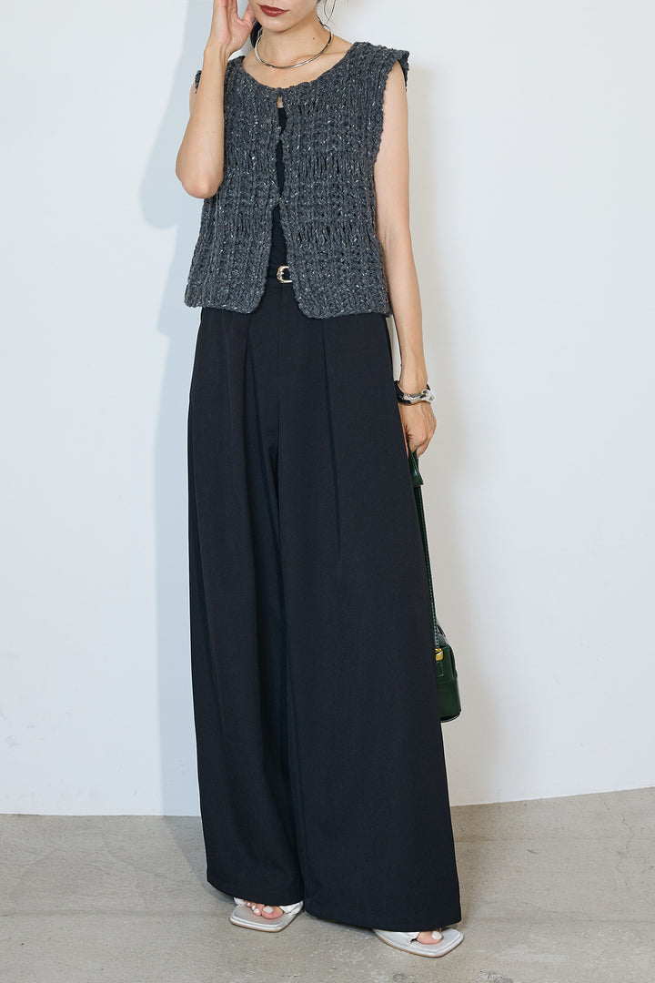 【即納】ネップハンドロービングニットベスト