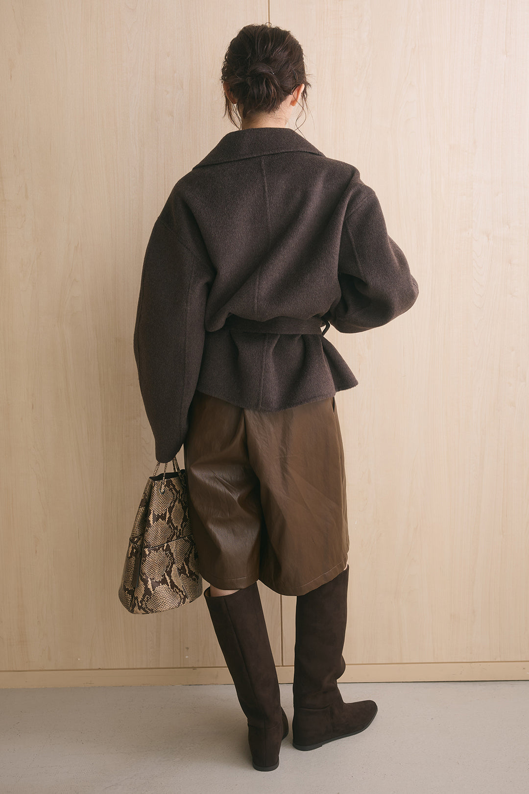 ウール70ワイドミドルコート