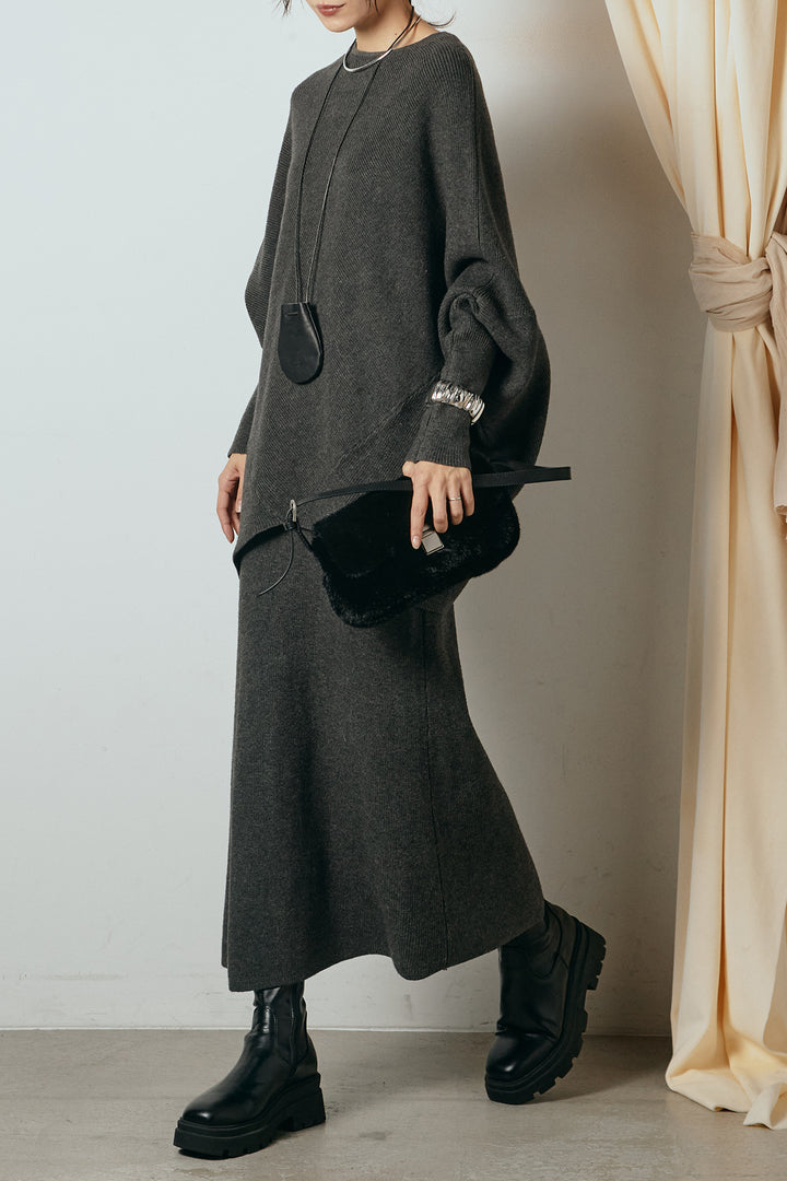 [SET]ドルマンニットスカートSETUP