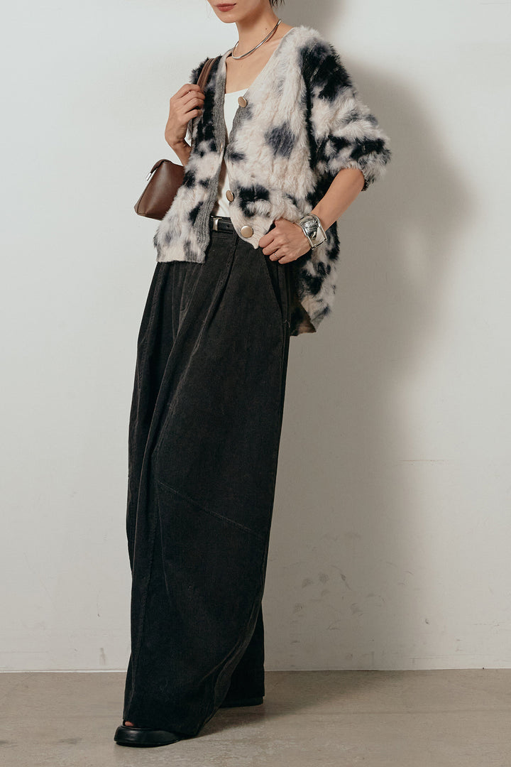 【着回しセット】[SET]タイダイ柄シャギーニットカーディガン+タイダイ柄シャギーニットカーディガン(2set)