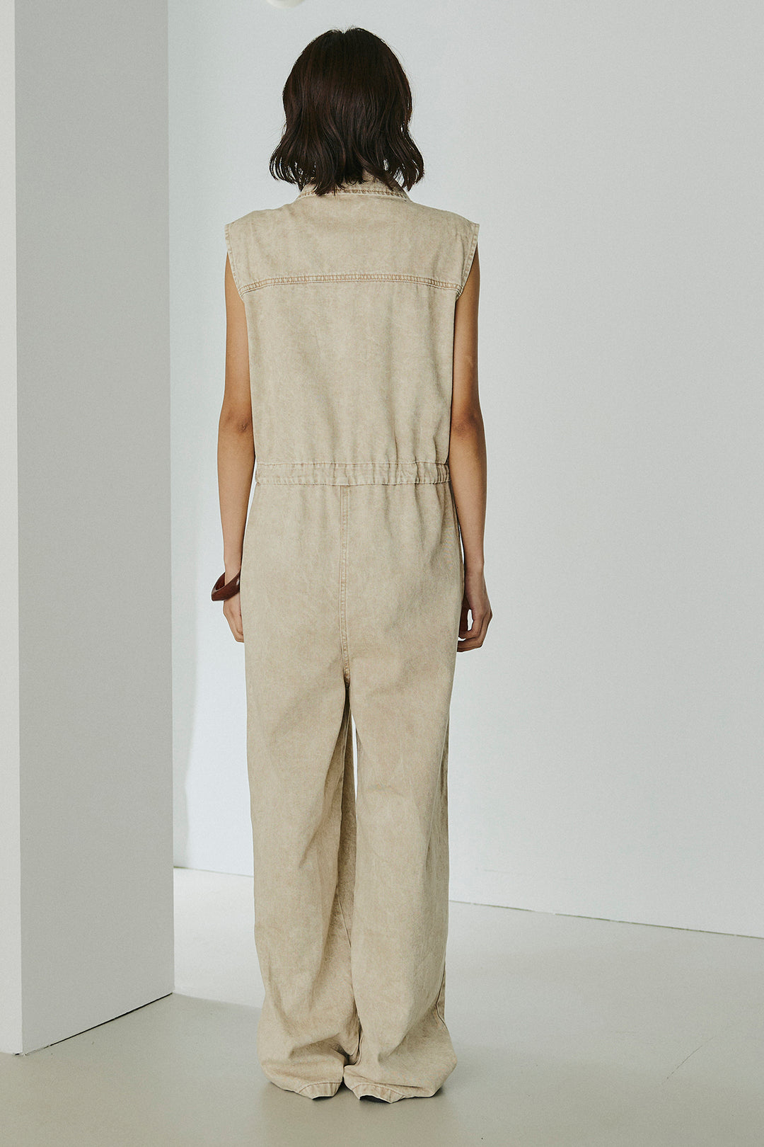 [SET]ケミカルデニムノースリロンパース