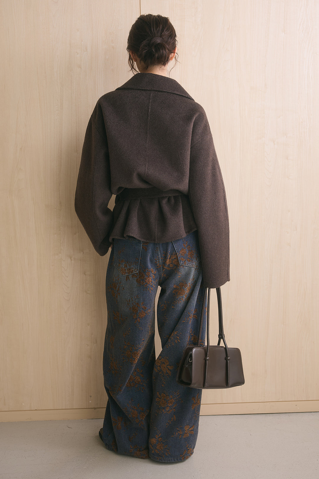 ウール70ワイドミドルコート