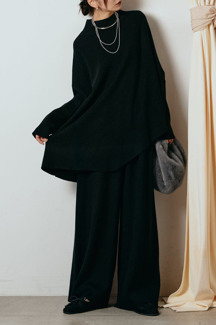 [SET]ポンチョシルエットニットSETUP