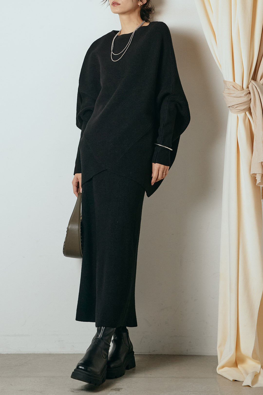 [SET]ドルマンニットスカートSETUP