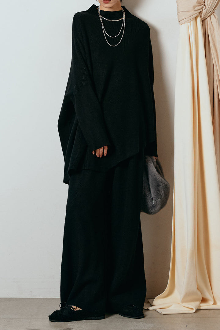 [SET]ポンチョシルエットニットSETUP