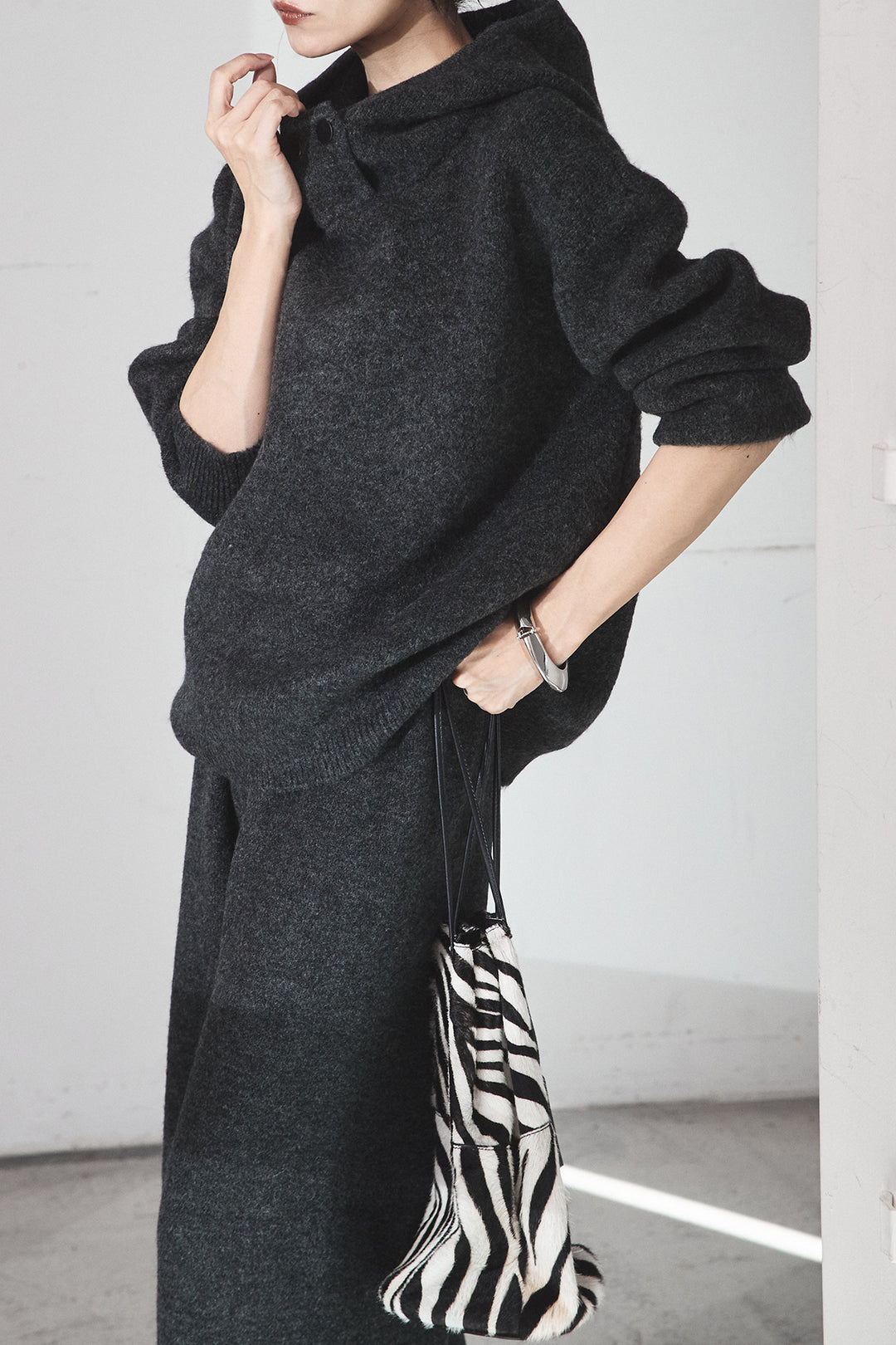 [SET]ハイネックニットフーディーSETUP