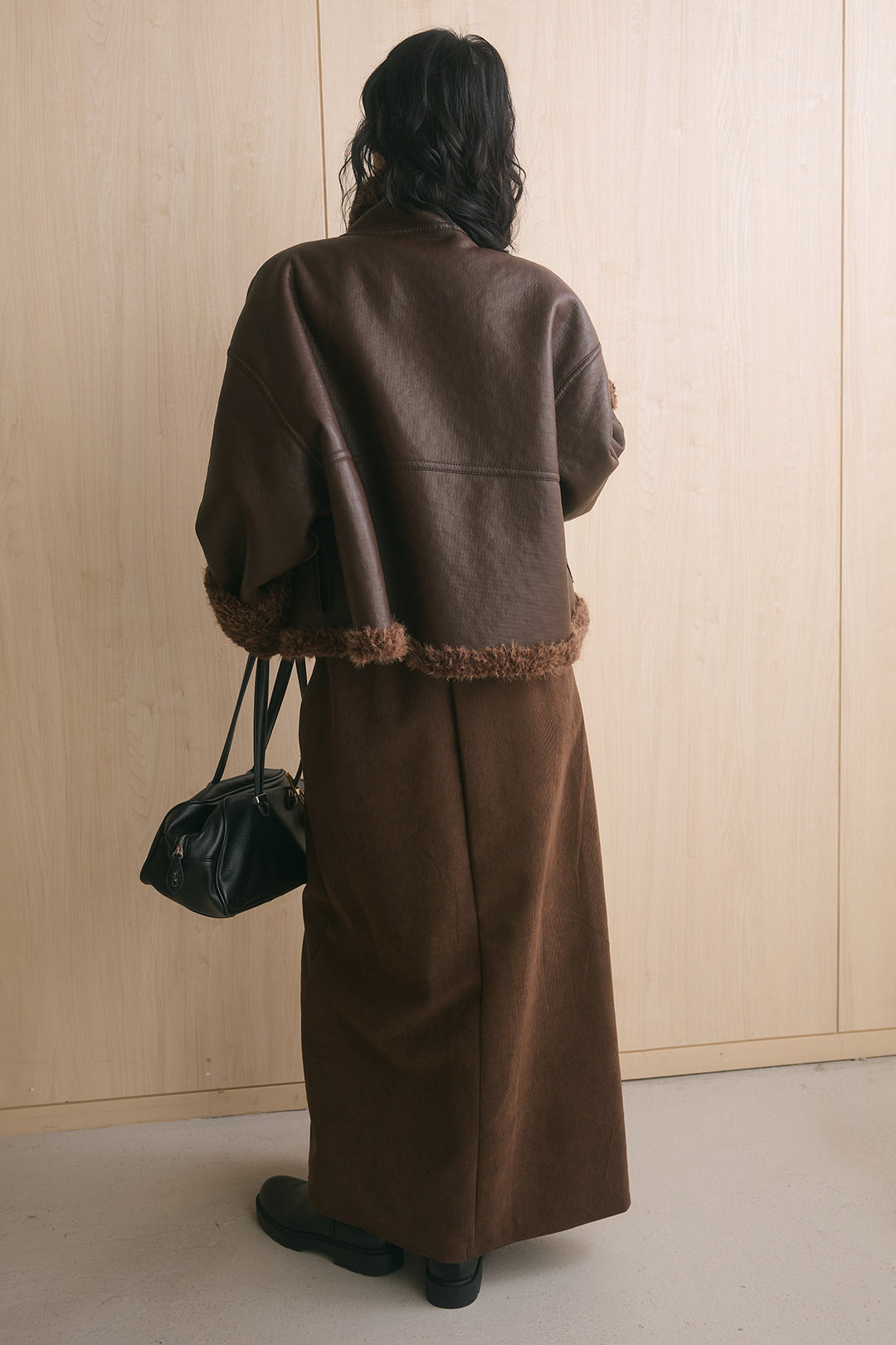 リバーシブルプードルファースタンドコート