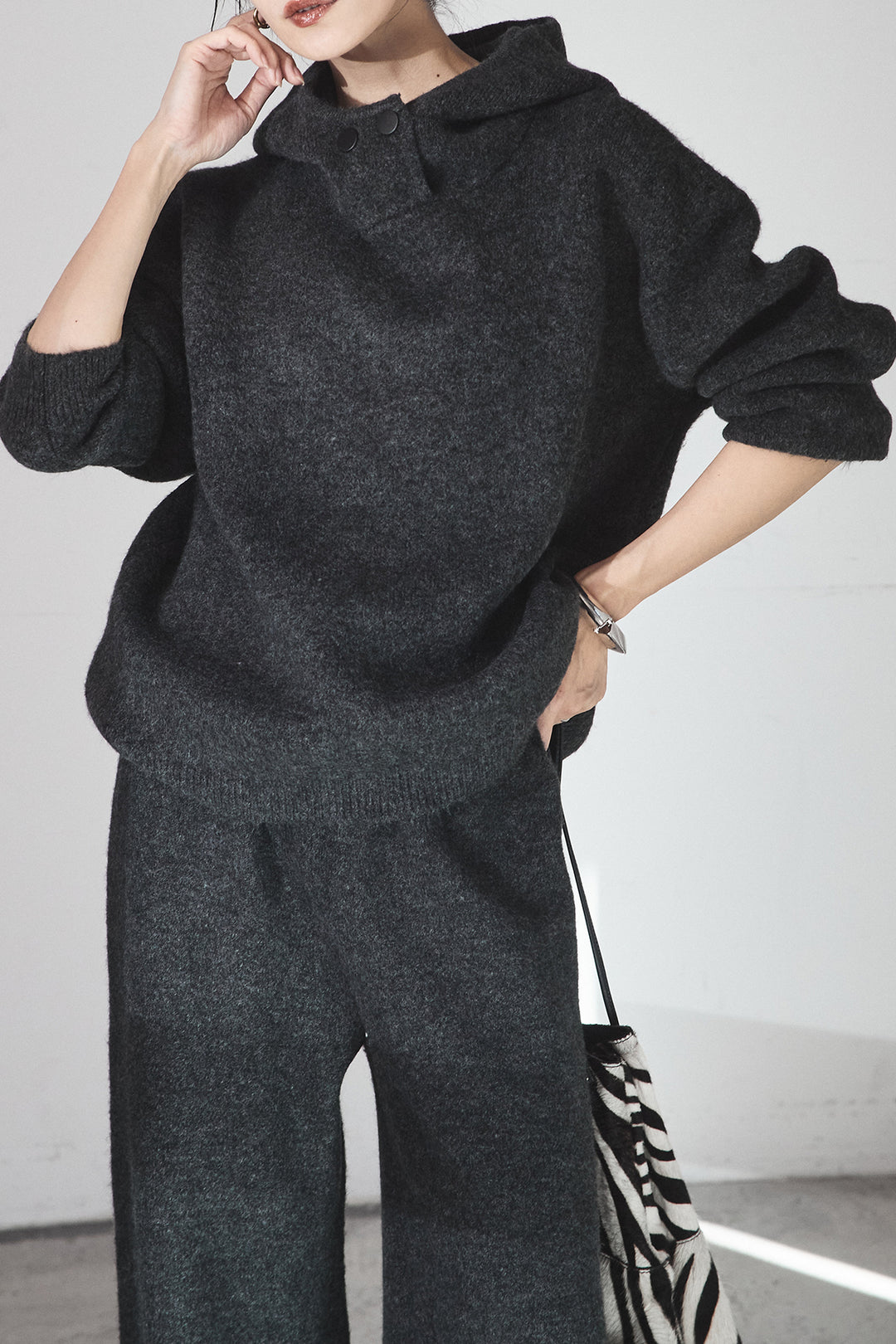 [SET]ハイネックニットフーディーSETUP