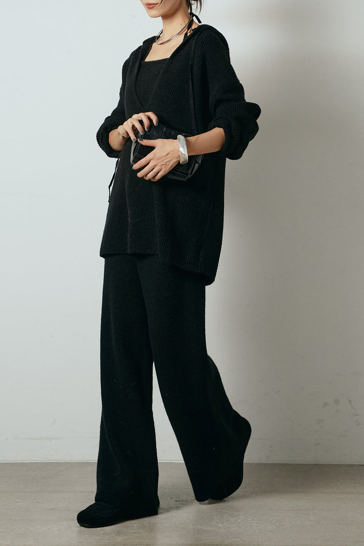 [SET]ホルターネックケーブルニットSETUP