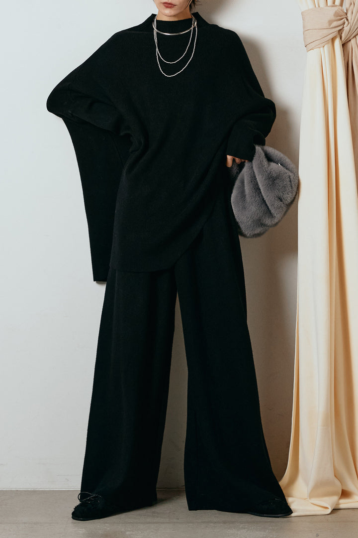 [SET]ポンチョシルエットニットSETUP