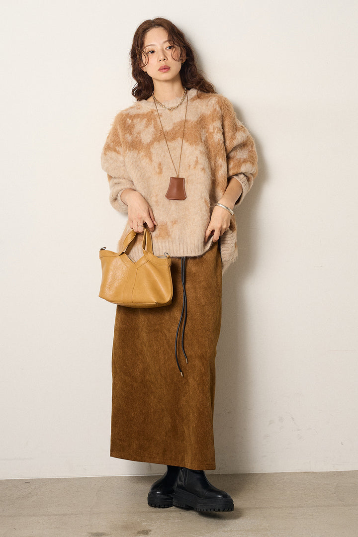 【着回しセット】[SET]モヘアタッチマーブルニット+モヘアタッチマーブルニット(2set)