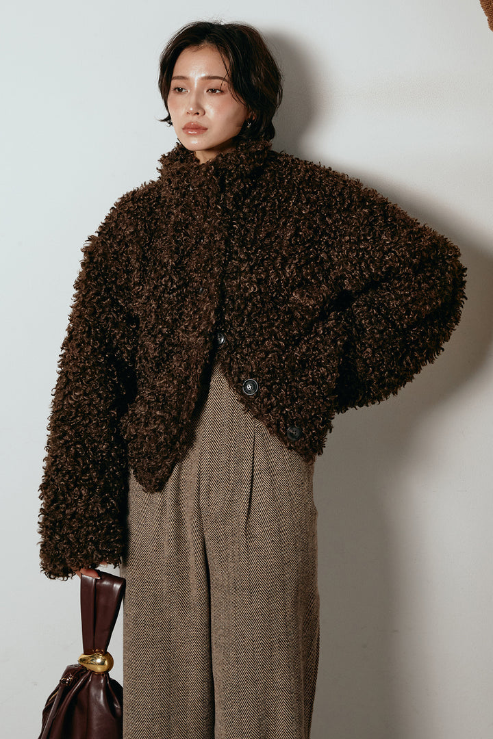 [SET]プードルファーミドルジャケット+クラシックヘリンボーンサロペット(2set)