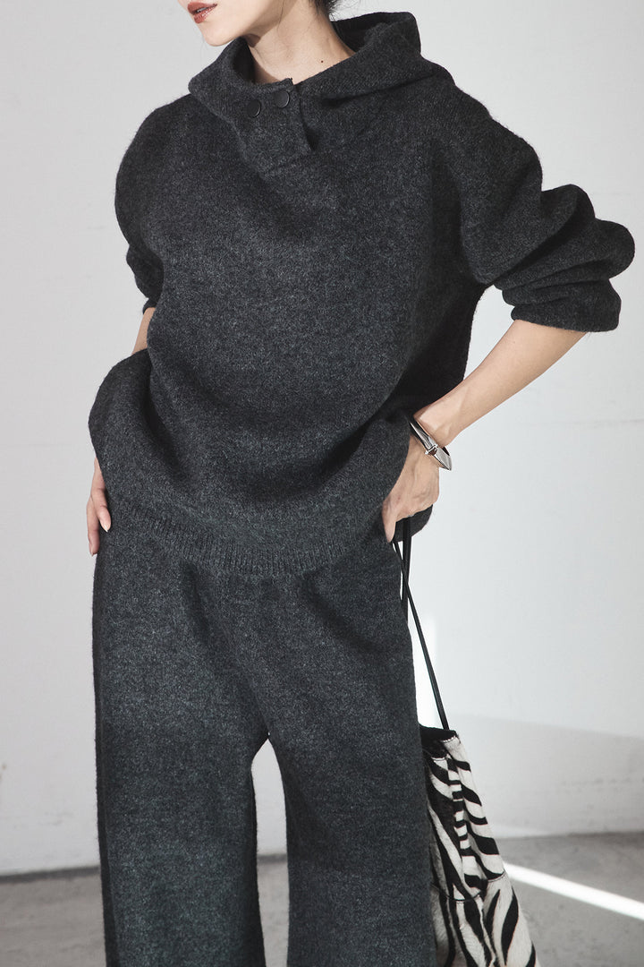 [SET]ハイネックニットフーディーSETUP