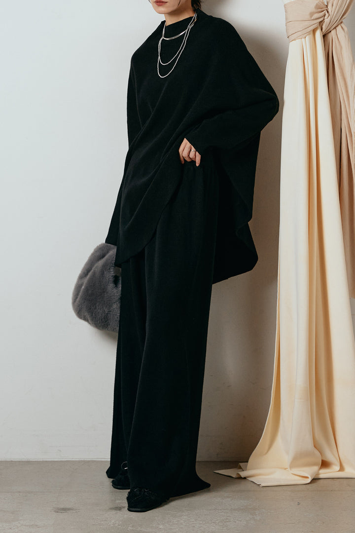 [SET]ポンチョシルエットニットSETUP