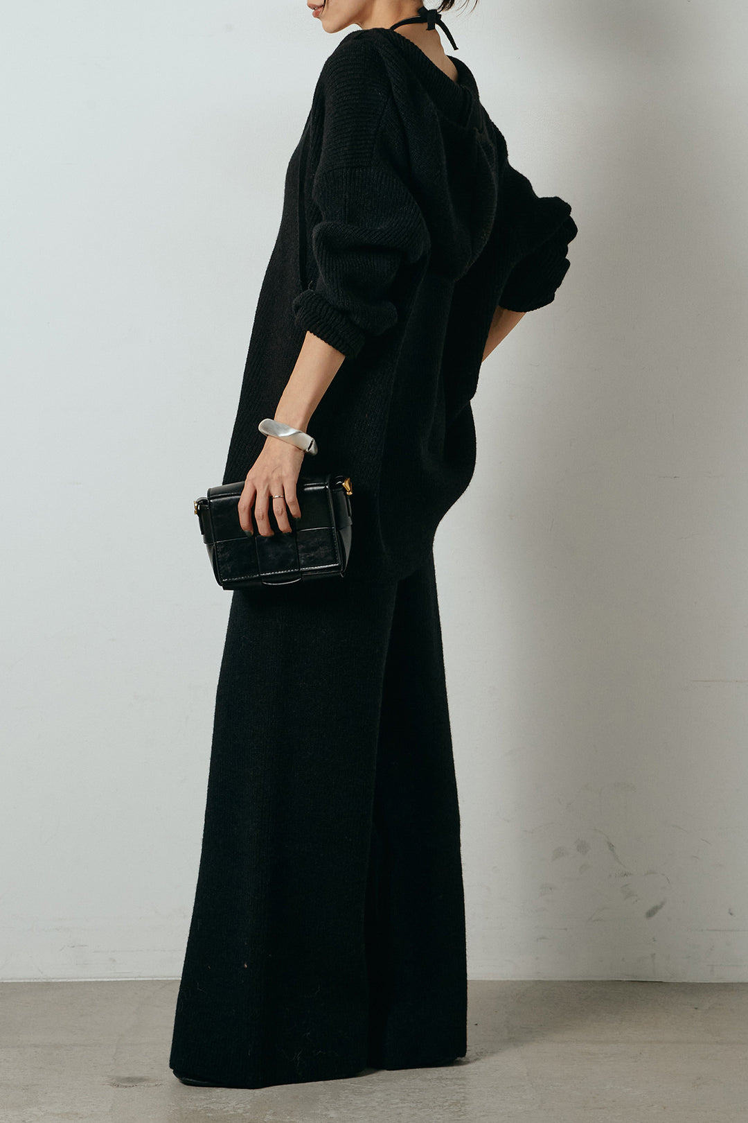 [SET]ホルターネックケーブルニットSETUP