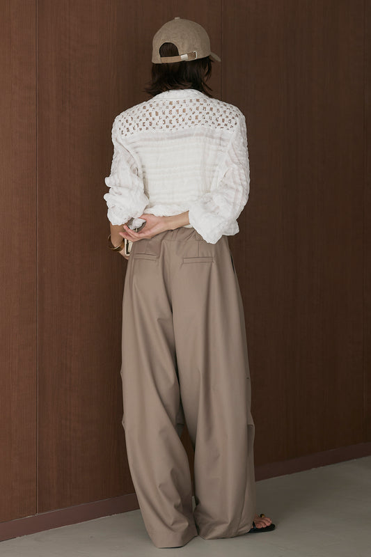 【着回しセット】[SET]異素材切替シアーメッシュカーディガン+異素材切替シアーメッシュカーディガン(2set)