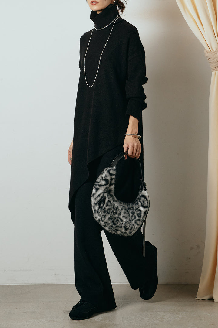 [SET]裾アシンメトリーニットSETUP