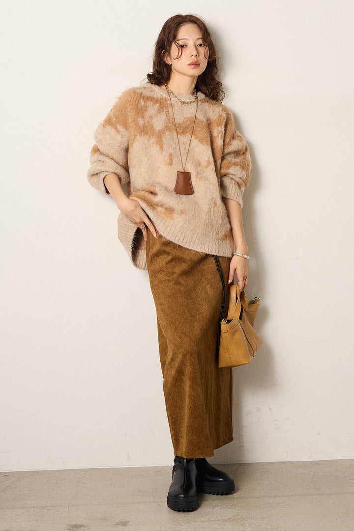 【着回しセット】[SET]モヘアタッチマーブルニット+モヘアタッチマーブルニット(2set)