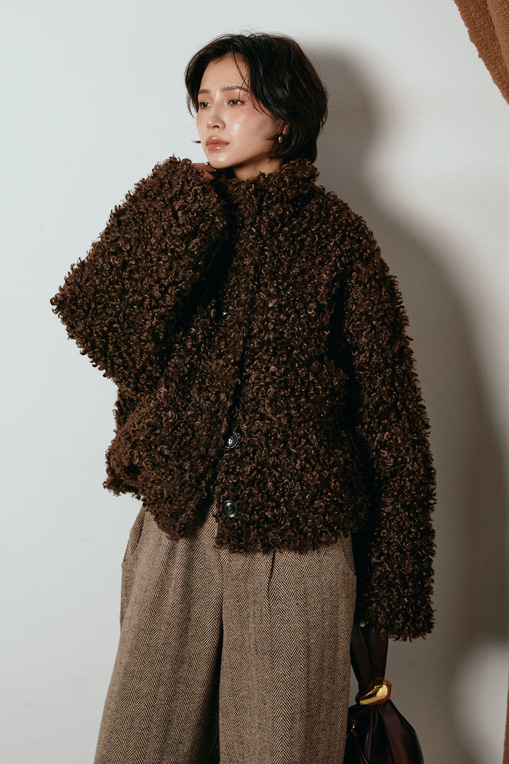 [SET]プードルファーミドルジャケット+クラシックヘリンボーンサロペット(2set)