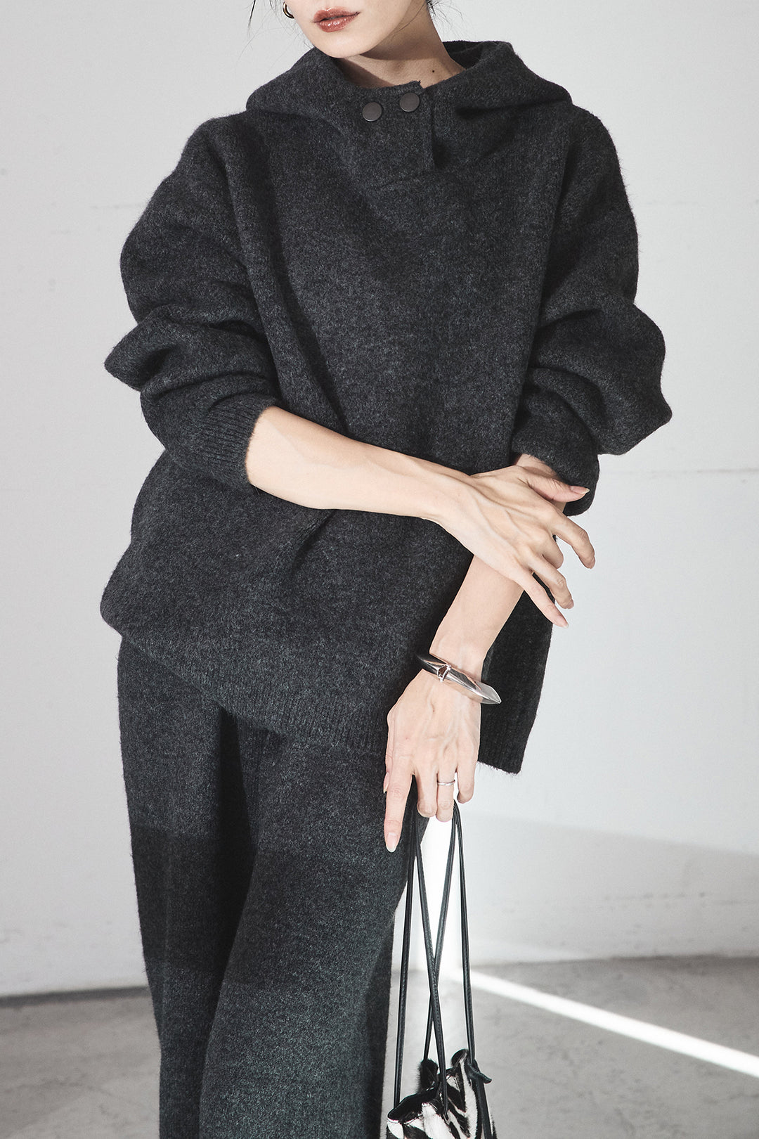 [SET]ハイネックニットフーディーSETUP