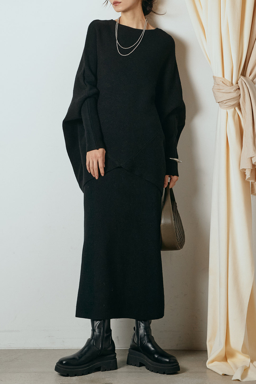 [SET]ドルマンニットスカートSETUP