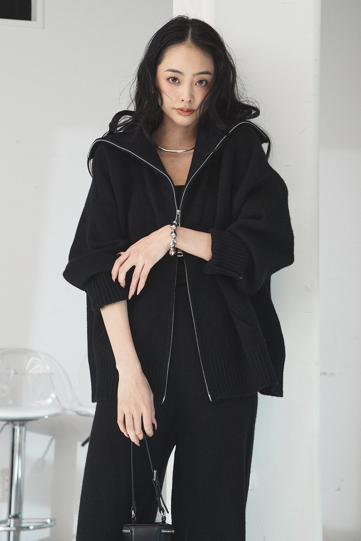 SET]ビッグカラーダブルジップニットSETUP – ESICA