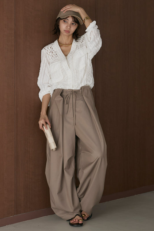 【着回しセット】[SET]異素材切替シアーメッシュカーディガン+異素材切替シアーメッシュカーディガン(2set)